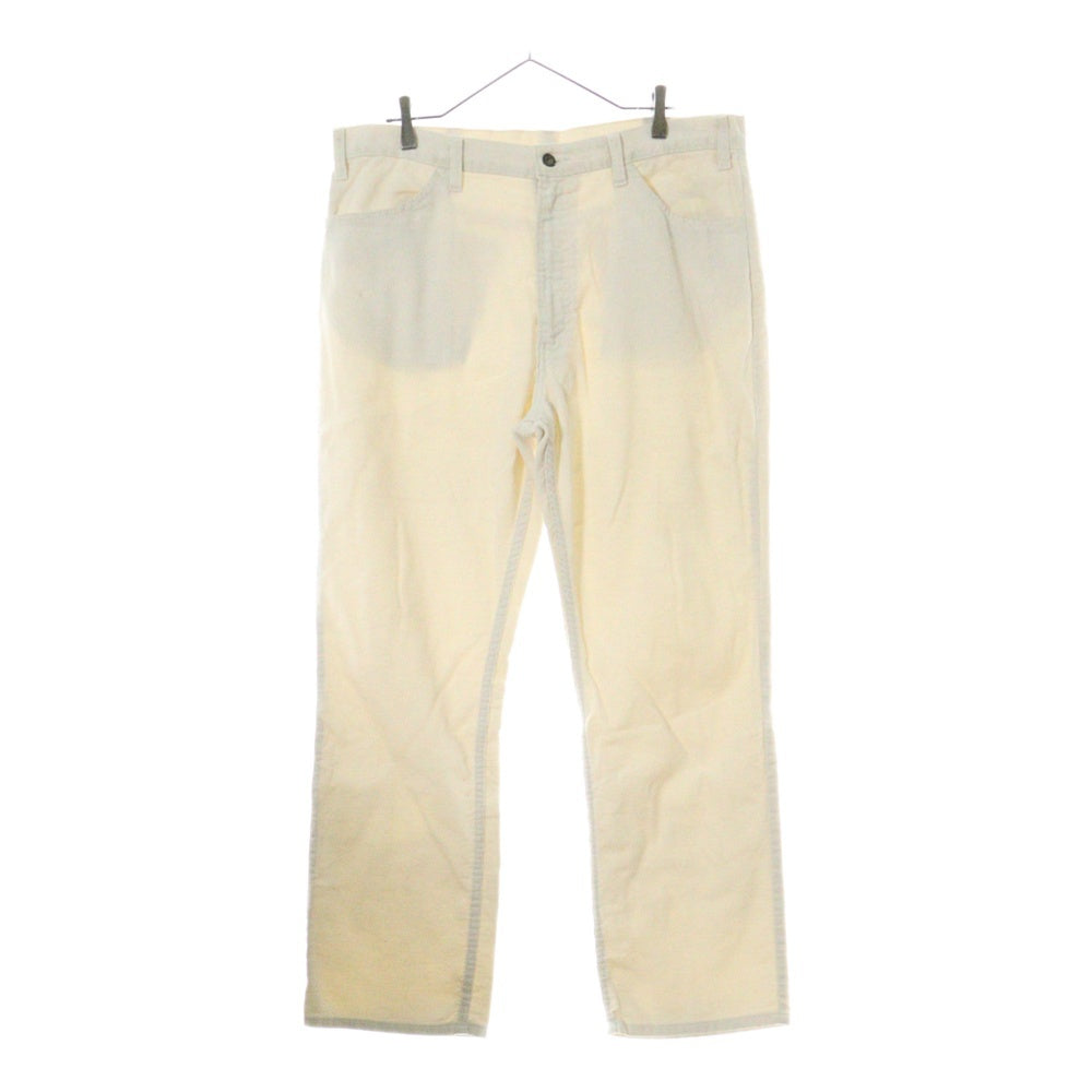 Levi's(リーバイス) 80s VINTAGE 519 USA製 42TALON ボタン裏刻印536 白タブ コーデュロイ パンツ ホワイト