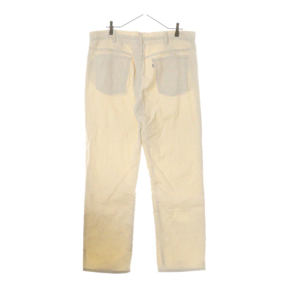 Levi's(リーバイス) 80s VINTAGE 519 USA製 42TALON ボタン裏刻印536 白タブ コーデュロイ パンツ ホワイト