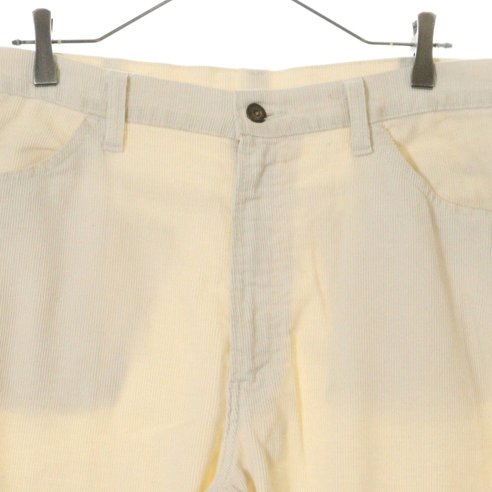 Levi's(リーバイス) 80s VINTAGE 519 USA製 42TALON ボタン裏刻印536 白タブ コーデュロイ パンツ ホワイト