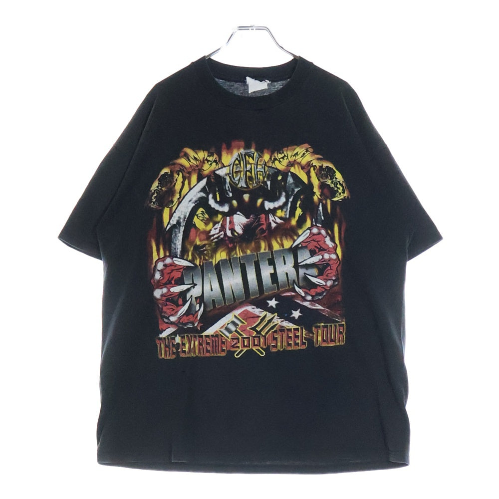 VINTAGE(ヴィンテージ) 00s PANTERA THE EXTREME STEEL TOUR パンテラ ツアー Tシャツ 半袖カットソー ブラック
