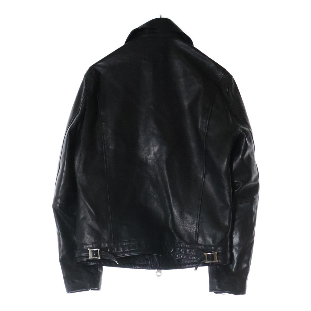 Ground Y(グラウンドワイ) Chainsaw teeth leather riders jacket ライダースレザージャケット ホースレザー 馬革 GF-J04-701 ブラック
