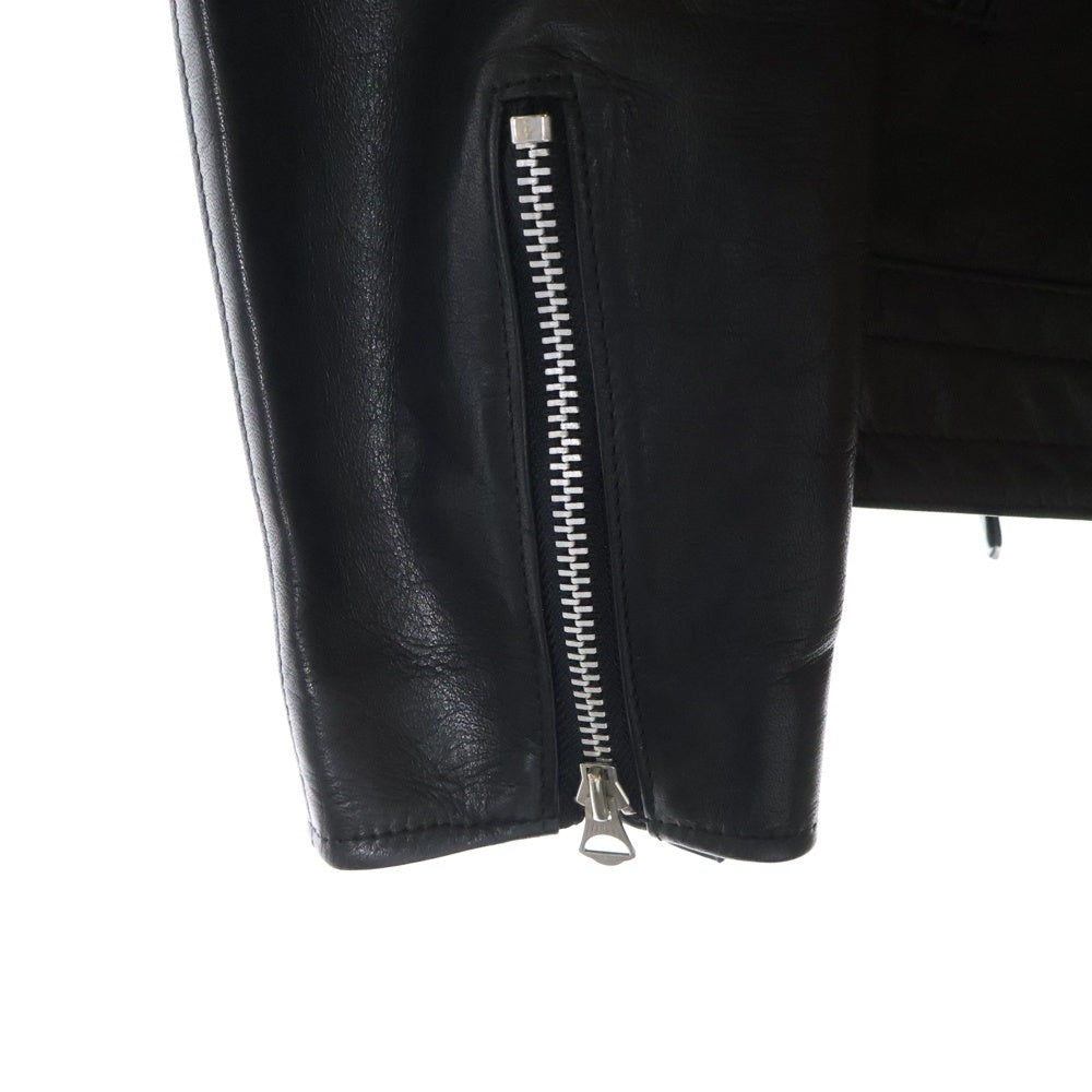 Ground Y(グラウンドワイ) Chainsaw teeth leather riders jacket ライダースレザージャケット ホースレザー 馬革 GF-J04-701 ブラック