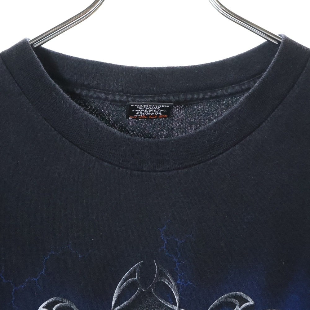 KITH(キス) HARLEY DAVIDSON ROAD HOUSE 23-071-060-0076-2-0 ハーレーダビッドソン 両面プリント Tシャツ 半袖カットソー ブラック
