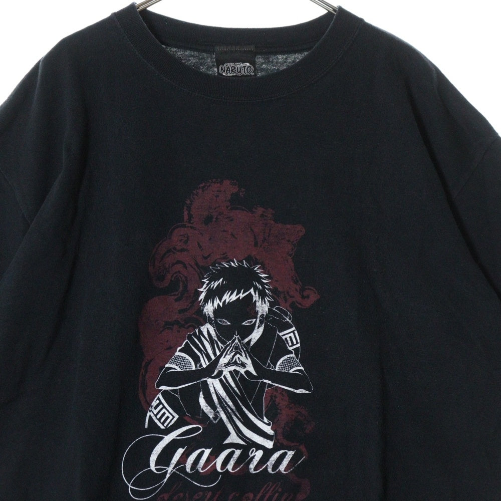 VINTAGE(ヴィンテージ) 00s NARUTO GAARA ナルト 我愛羅 ガアラ フロント プリント Tシャツ 半袖カットソー ブラック