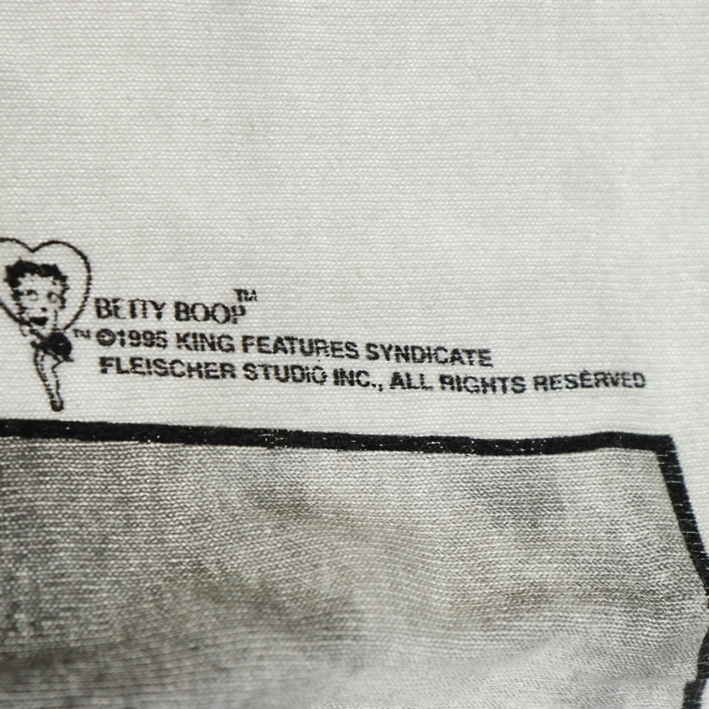 VINTAGE(ヴィンテージ) 90s BETTY BOOP OOPSESSION 1995 ベティ・ブープ オープセッション フロント プリント Tシャツ 半袖カットソー ホワイト