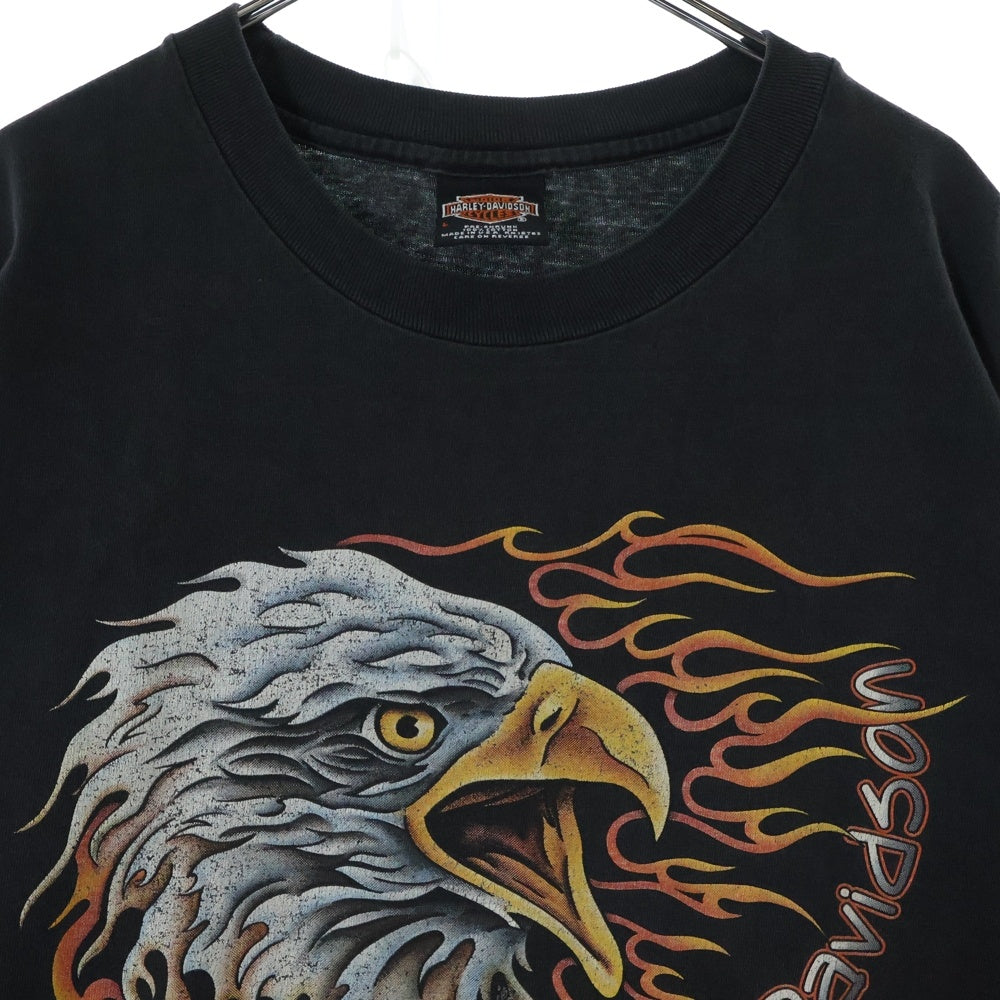 VINTAGE(ヴィンテージ) 90s HARLEY DAVIDSON COLE ハーレーダビッドソン 両面プリント Tシャツ 半袖カットソーブラック