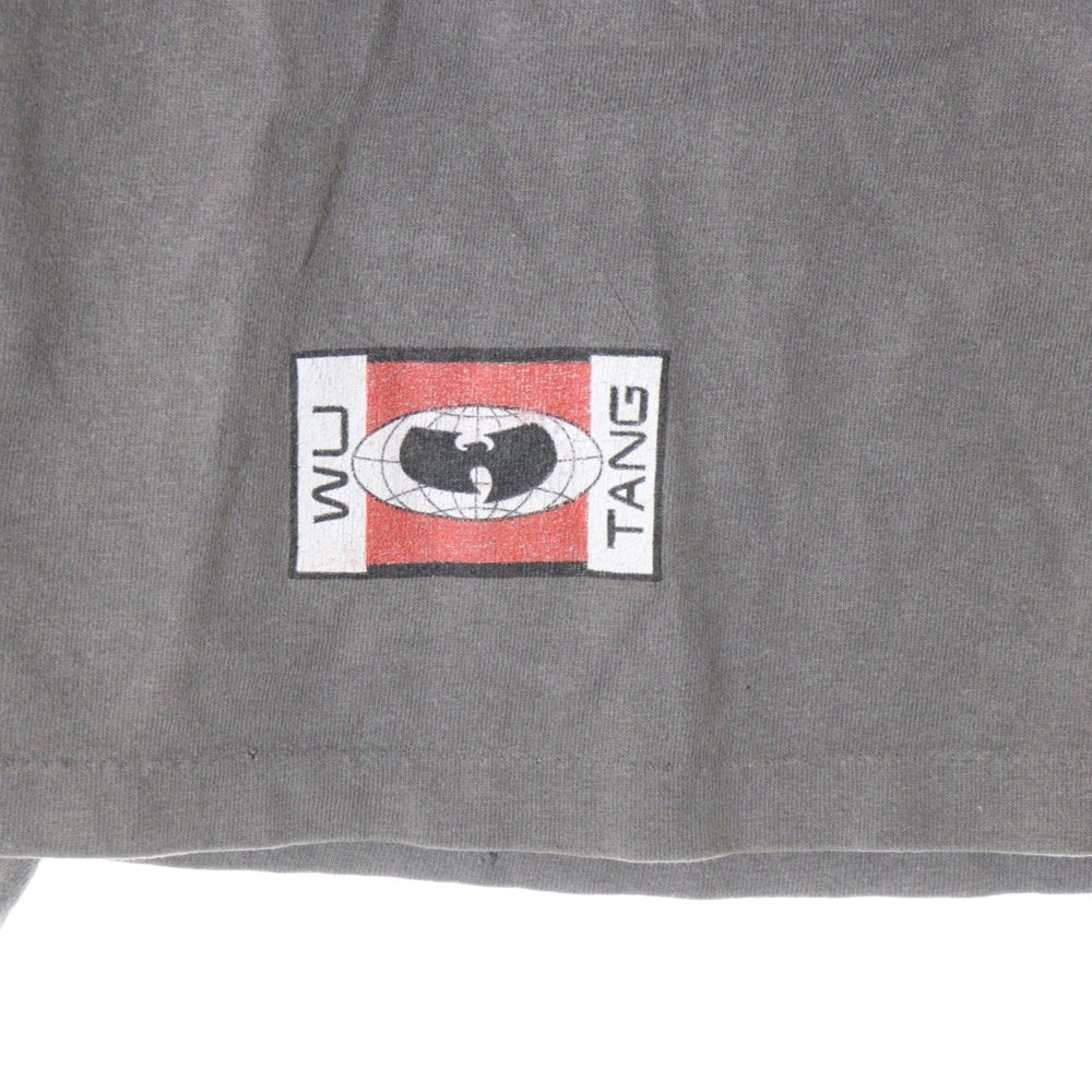 VINTAGE(ヴィンテージ) 90s WU-TANG CLAN LS TEE ウータンクラウン ロゴプリント 長袖Tシャツ 長袖カットソー ブラック