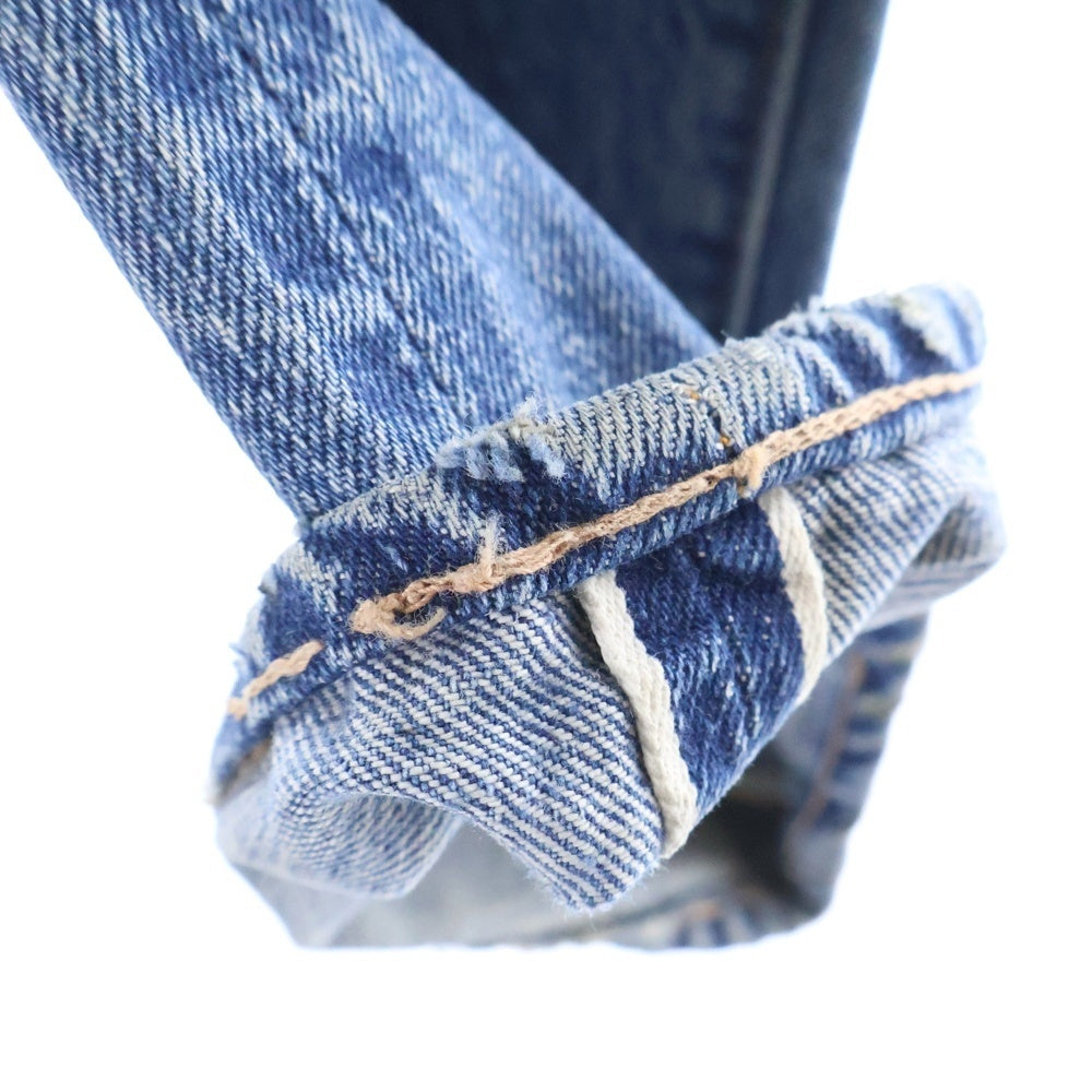 Levi's(リーバイス) 70s 501 BIG E 後期 ボタン裏刻印6 通常R 不均等V 平行ステッチ デニム パンツ インディゴ