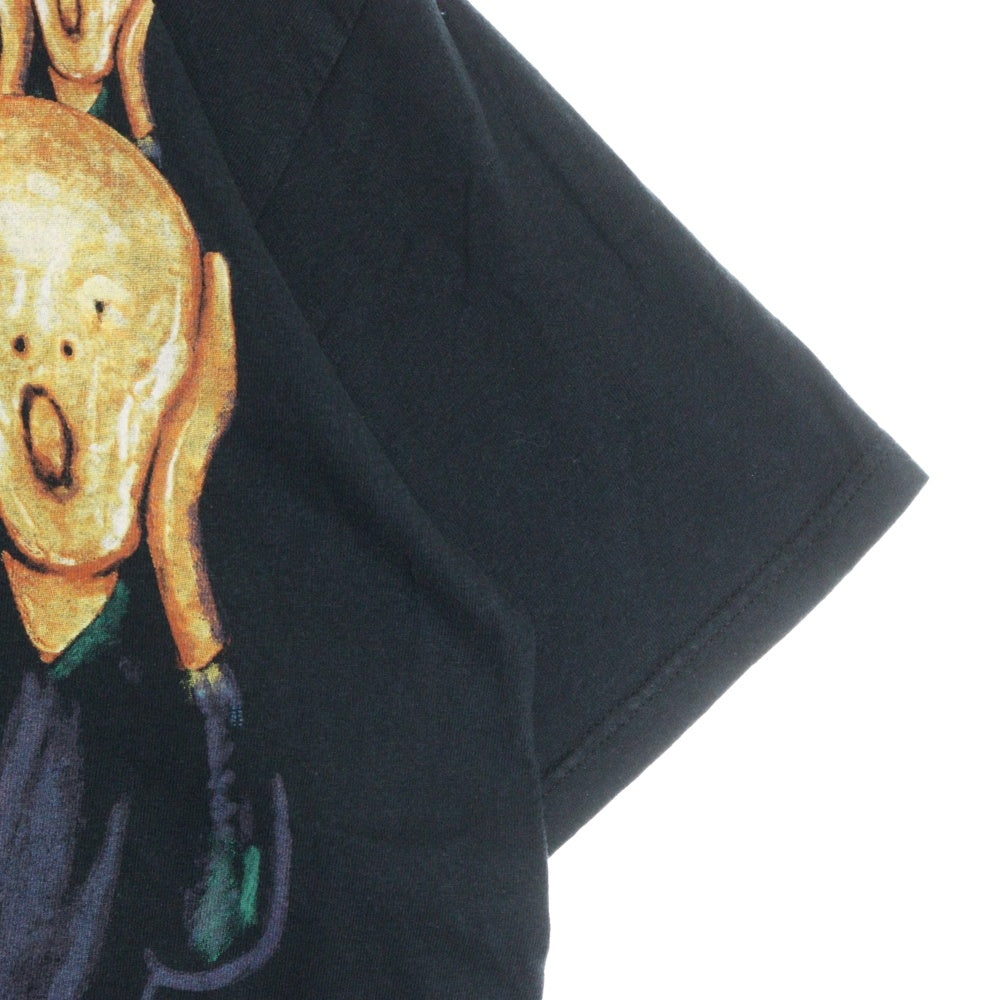 VINTAGE(ヴィンテージ) 90s The Scream ART TEE ムンクの叫び フロント プリント Tシャツ 半袖カットソー ブラック
