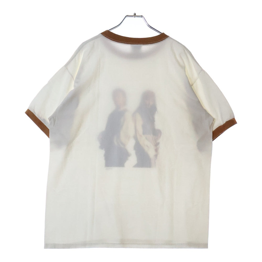 VINTAGE(ヴィンテージ) 00s Pirates of the Caribbean DISNEY MOVIE TEE パイレーツ・オブ・カリビアン リンガー Tシャツ 半袖カットソー ホワイト