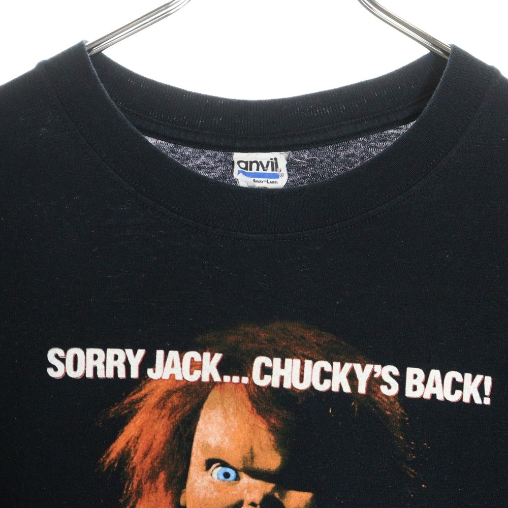 VINTAGE(ヴィンテージ) 00s CHILD'S PLAY 2 MOVIE TEE チャイルド・プレイ2 チャッキー フロントプリント Tシャツ 半袖カットソー ブラック
