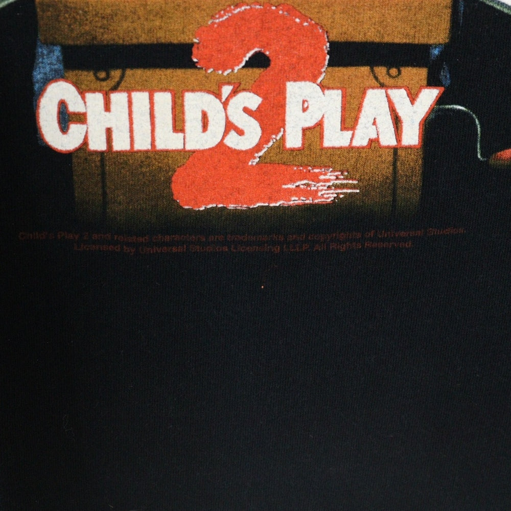 VINTAGE(ヴィンテージ) 00s CHILD'S PLAY 2 MOVIE TEE チャイルド・プレイ2 チャッキー フロントプリント Tシャツ 半袖カットソー ブラック