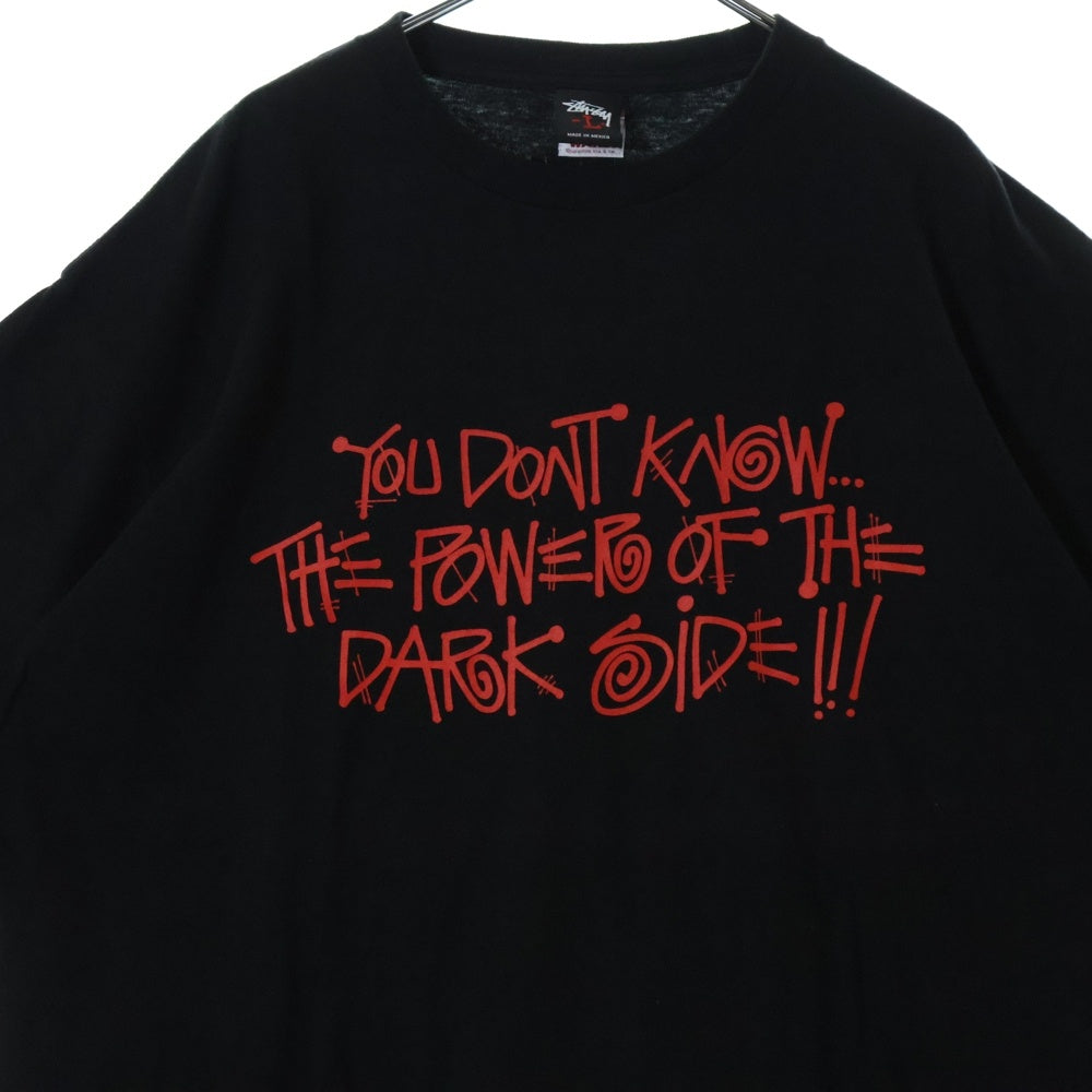 STUSSY(ステューシー) 10s STAR WARS スターウォーズ コラボ プリント Tシャツ ブラック