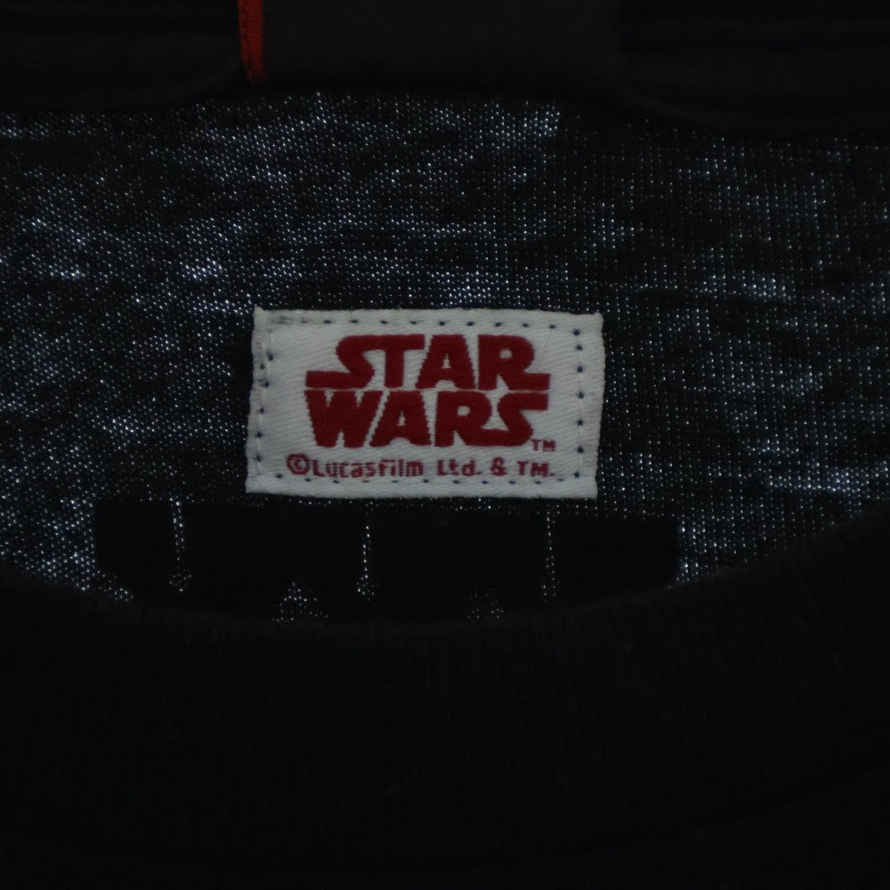 STUSSY(ステューシー) 10s STAR WARS スターウォーズ コラボ プリント Tシャツ ブラック