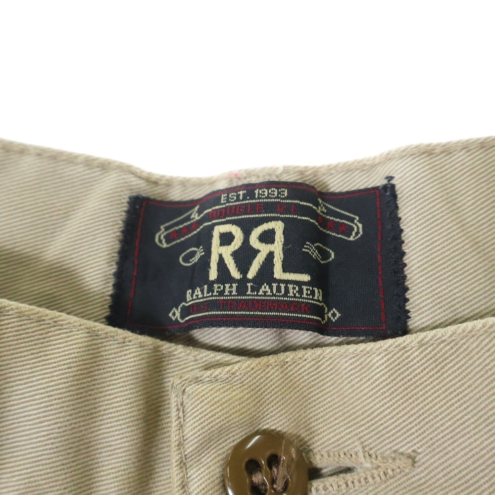 RRL(ダブルアールエル) チノクロス ノータック パンツ 三ツ星 C-TK1247 ベージュ