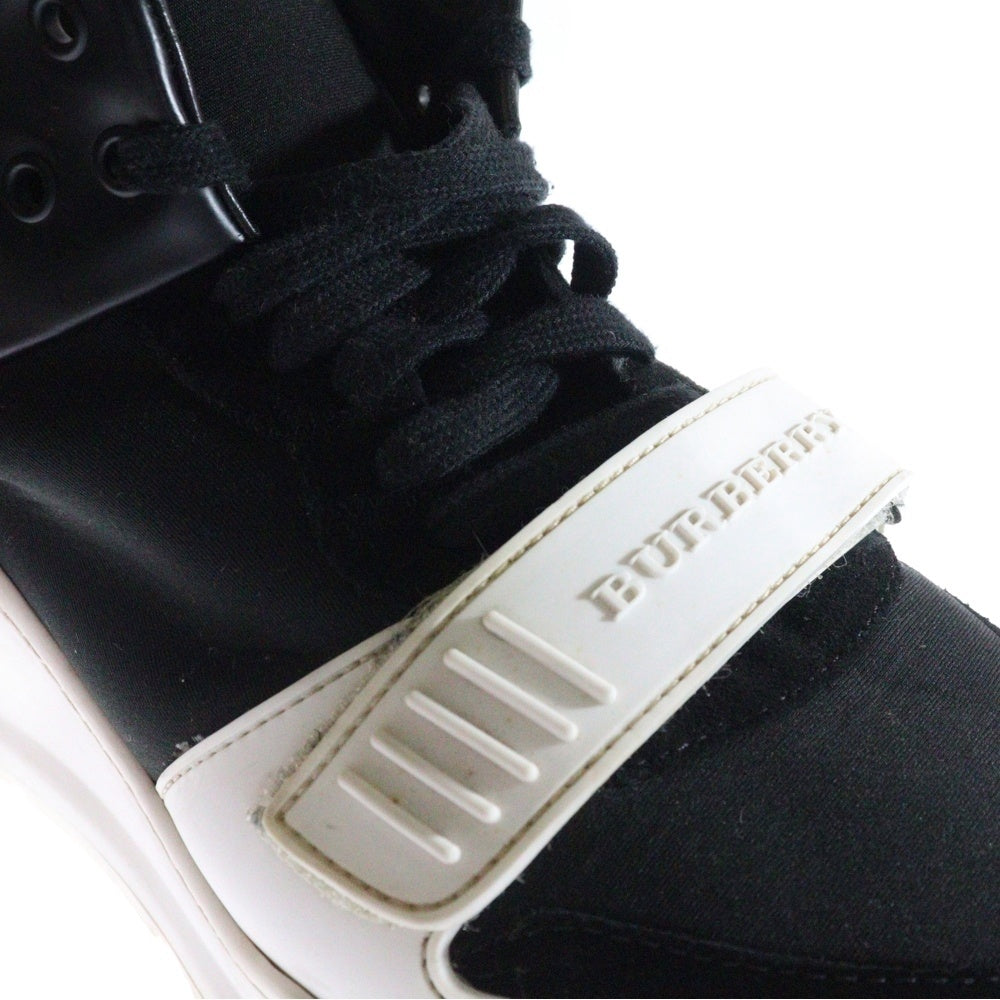 BURBERRY(バーバリー) ベルクロストラップ ローカットスニーカー ブラック/ホワイト
