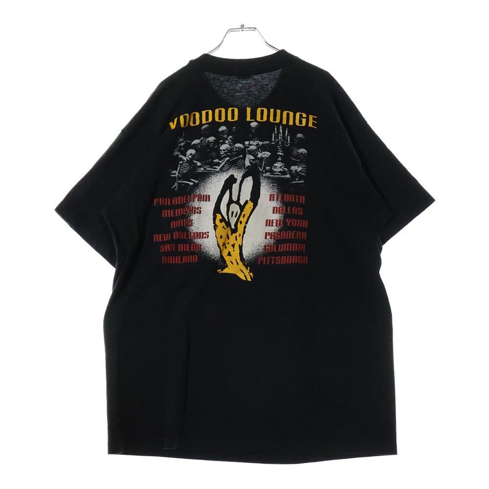 VINTAGE(ヴィンテージ) 90s ROLLING STONES VOODOO LOUNGE SPIKE LIP&TONGUE ローリングストーンズ ヴードゥー ラウンジ スパイク リップ&タン Tシャツ 半袖カットソー ブラック