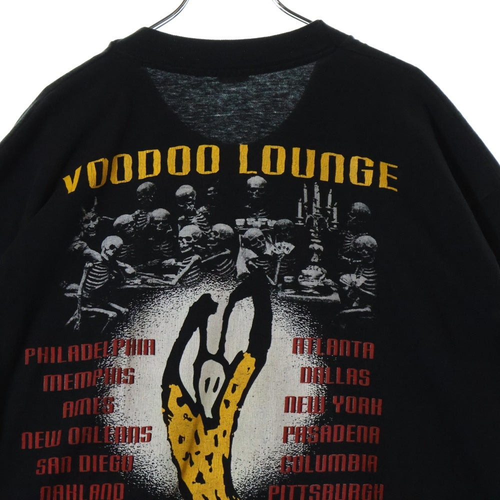 VINTAGE(ヴィンテージ) 90s ROLLING STONES VOODOO LOUNGE SPIKE LIP&TONGUE ローリングストーンズ ヴードゥー ラウンジ スパイク リップ&タン Tシャツ 半袖カットソー ブラック
