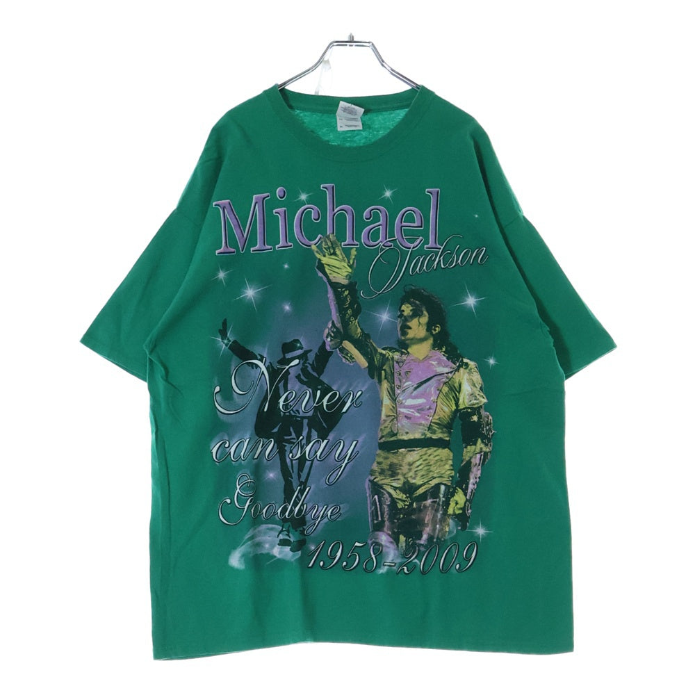 VINTAGE(ヴィンテージ) 00s MICHAEL JACKSON マイケルジャクソン1958-2009 S/S 半袖カットソー グリーン