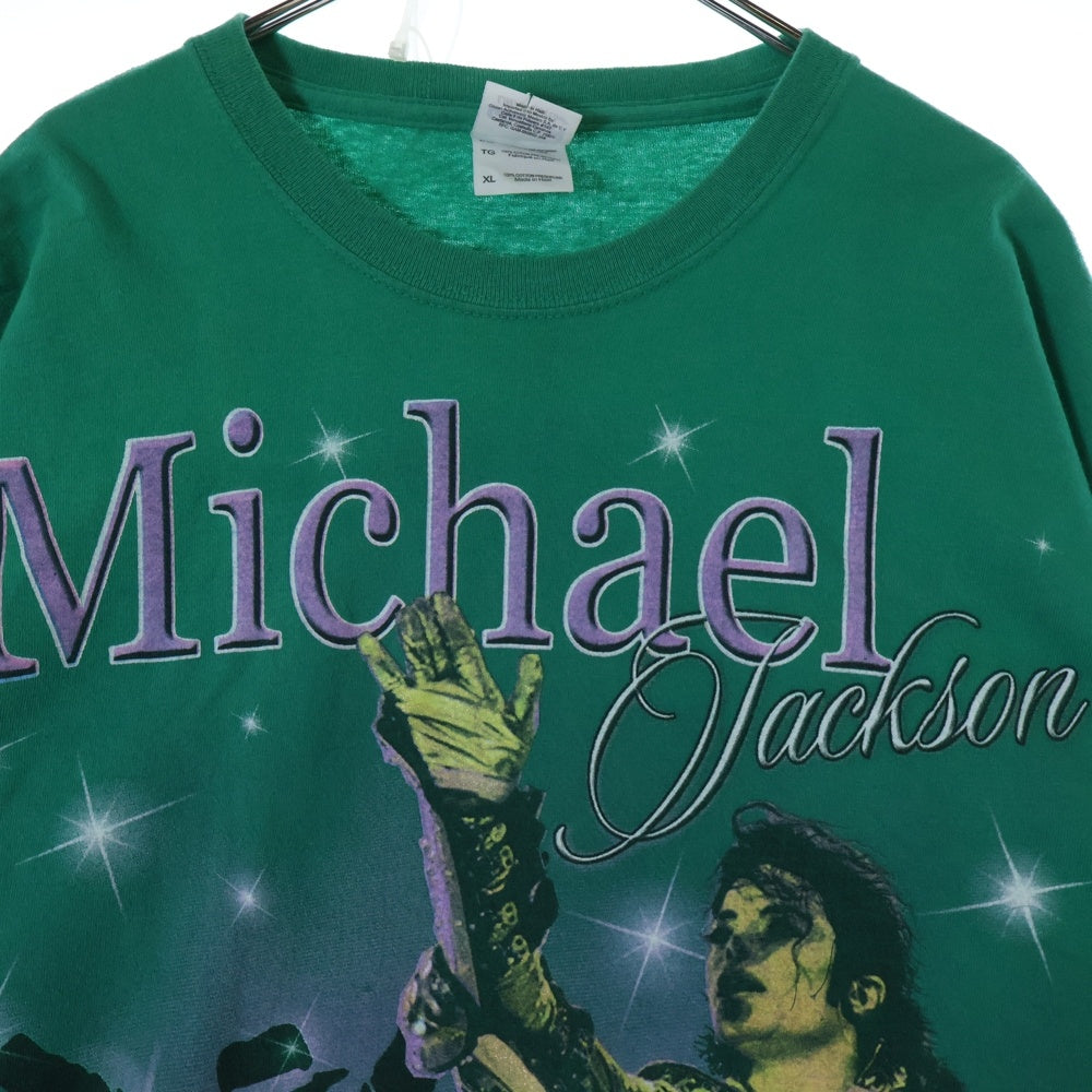 VINTAGE(ヴィンテージ) 00s MICHAEL JACKSON マイケルジャクソン1958-2009 S/S 半袖カットソー グリーン