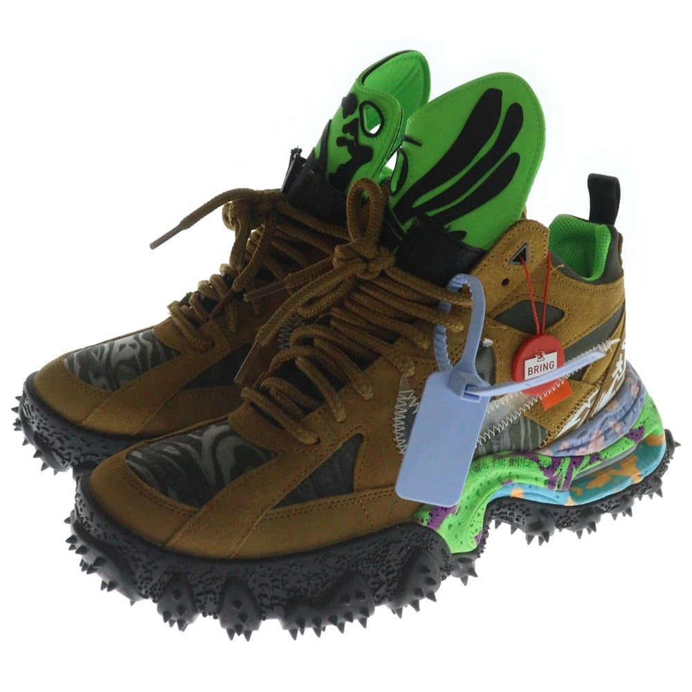NIKE(ナイキ) × Off-White Air Terra Forma Wheat and Green Strike オフホワイト エアテラフォーマ ウィート アンド グリーンストライク DQ1615-700 ハイカットスニーカー US10/28cm