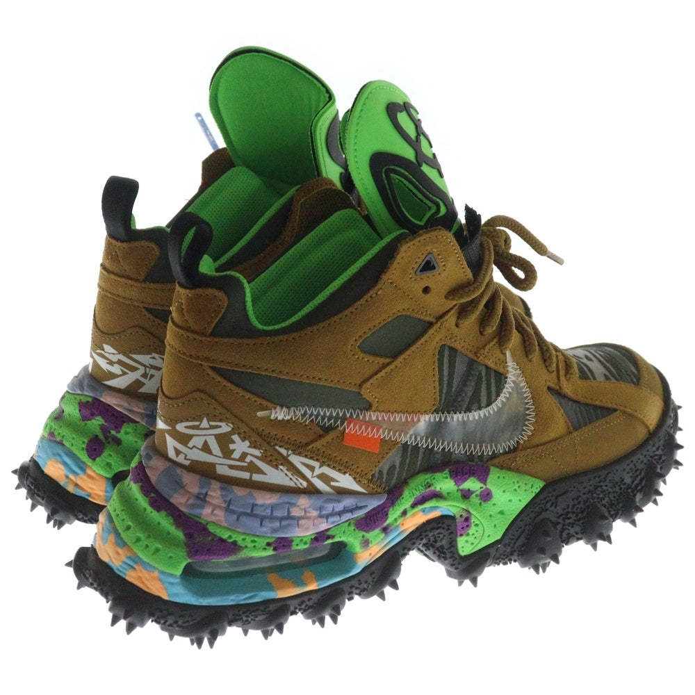 NIKE(ナイキ) × Off-White Air Terra Forma Wheat and Green Strike オフホワイト エアテラフォーマ ウィート アンド グリーンストライク DQ1615-700 ハイカットスニーカー US10/28cm