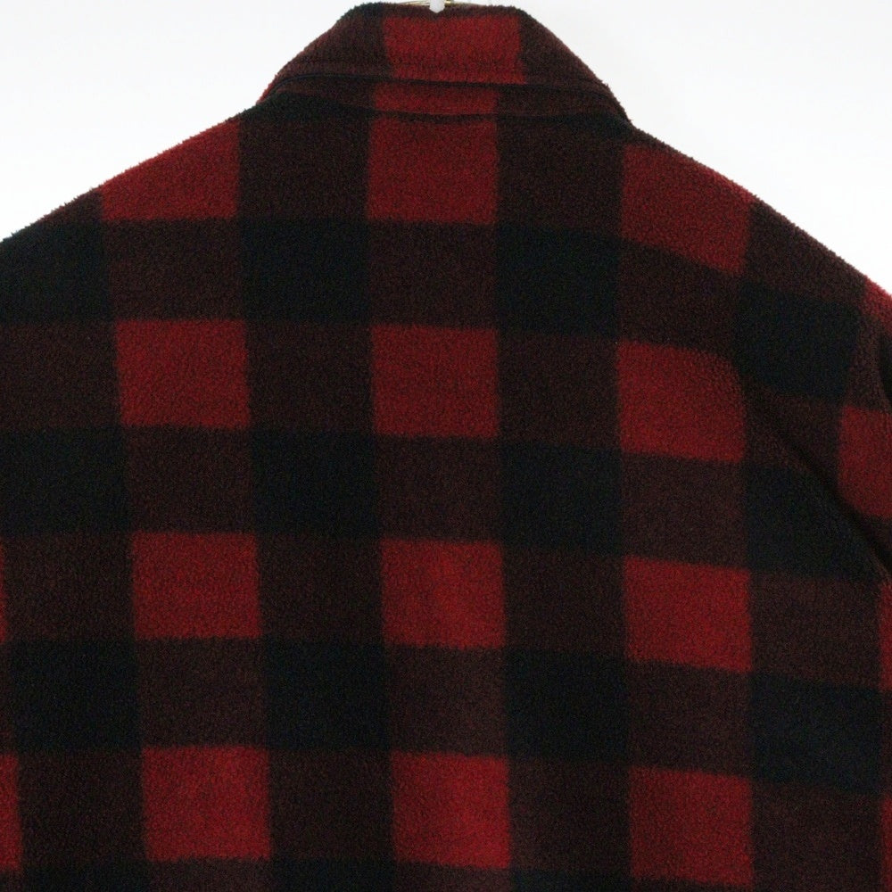 POLO RALPH LAUREN(ポロラルフローレン) ×PALACE Polar Fleece 710420694003 パレス ポーラー フリース ジップアップ スイング トップ ジャケット バッファローチェック ブルゾン レッド