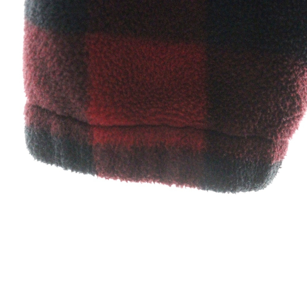 POLO RALPH LAUREN(ポロラルフローレン) ×PALACE Polar Fleece 710420694003 パレス ポーラー フリース ジップアップ スイング トップ ジャケット バッファローチェック ブルゾン レッド