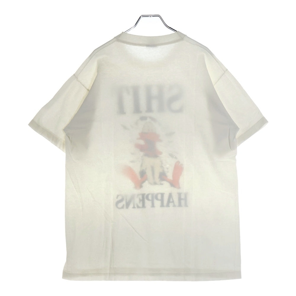 VINTAGE(ヴィンテージ) 90s SHIT HAPPNES フロントプリント Tシャツ 半袖カットソー ホワイト