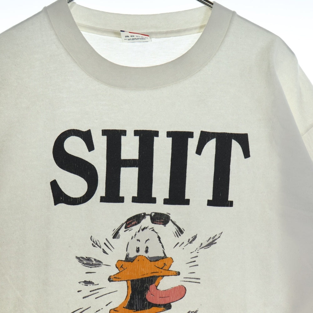 VINTAGE(ヴィンテージ) 90s SHIT HAPPNES フロントプリント Tシャツ 半袖カットソー ホワイト