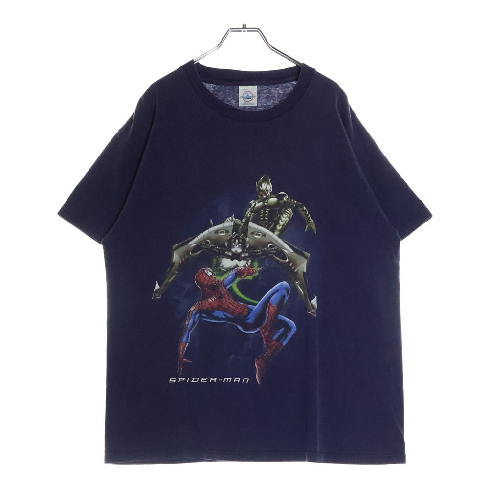 VINTAGE(ヴィンテージ) 90-00s SPIDER MAN Green Goblin MOVIE TEE スパイダーマン グリーンゴブリン フロントプリント Tシャツ 半袖カットソー ネイビー