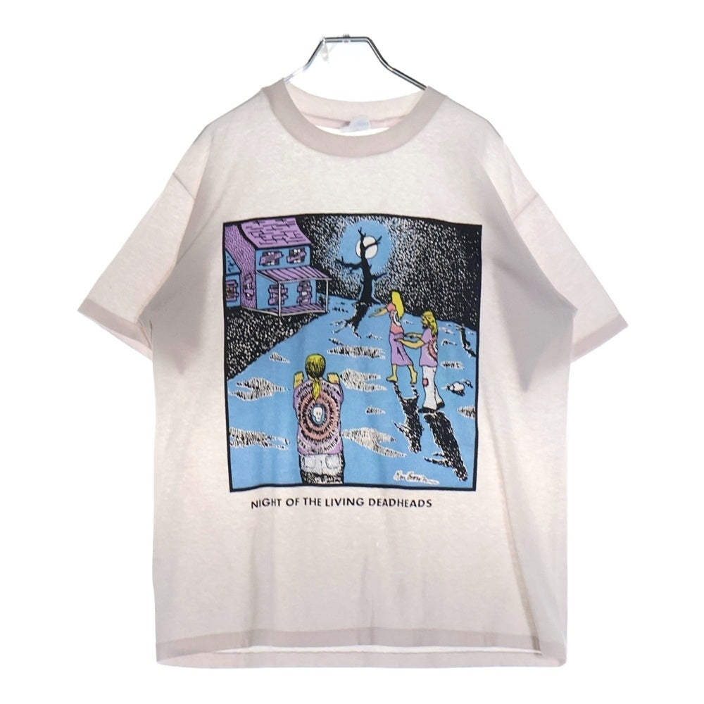 VINTAGE(ヴィンテージ) 80s Ken Brown NIGHT OF THE LIVING DEADHEADS ART TEE ケンブラウン フロント Tシャツ 半袖カットソー ホワイト