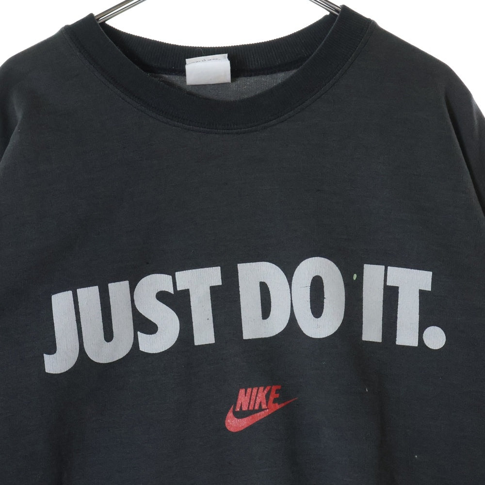 NIKE(ナイキ) 90s VINTAGE JUST DO IT PRINT SWEAT フロント プリント スウェット グレー