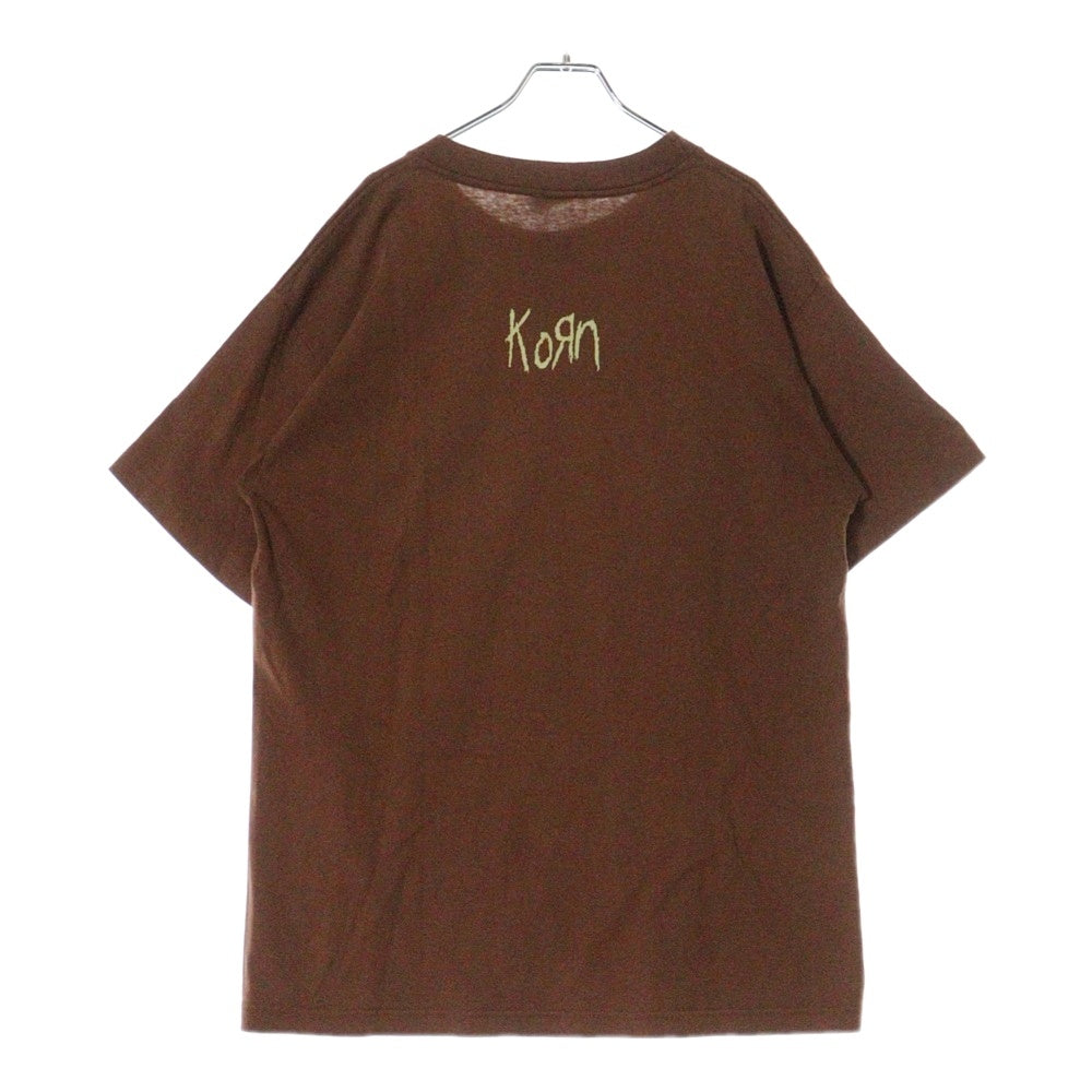 VINTAGE(ヴィンテージ) 90s KORN SPANKING TOUR 1995 コーン 両面プリント Tシャツ 半袖カットソー ブラウン