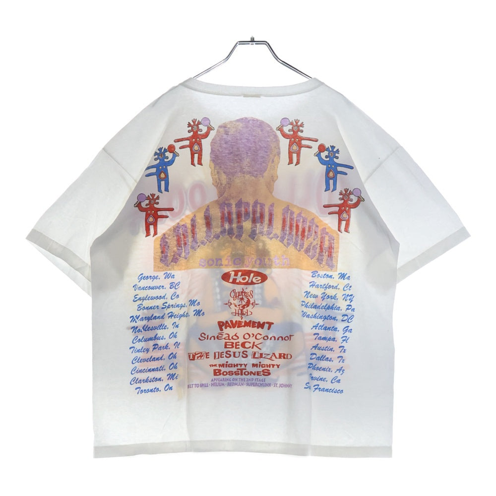 VINTAGE(ヴィンテージ) 90s LOLLAPALOOZA 1995 FESTIVAL ロラパルーザ フェスティバル 両面プリント Tシャツ 半袖カットソー ホワイト