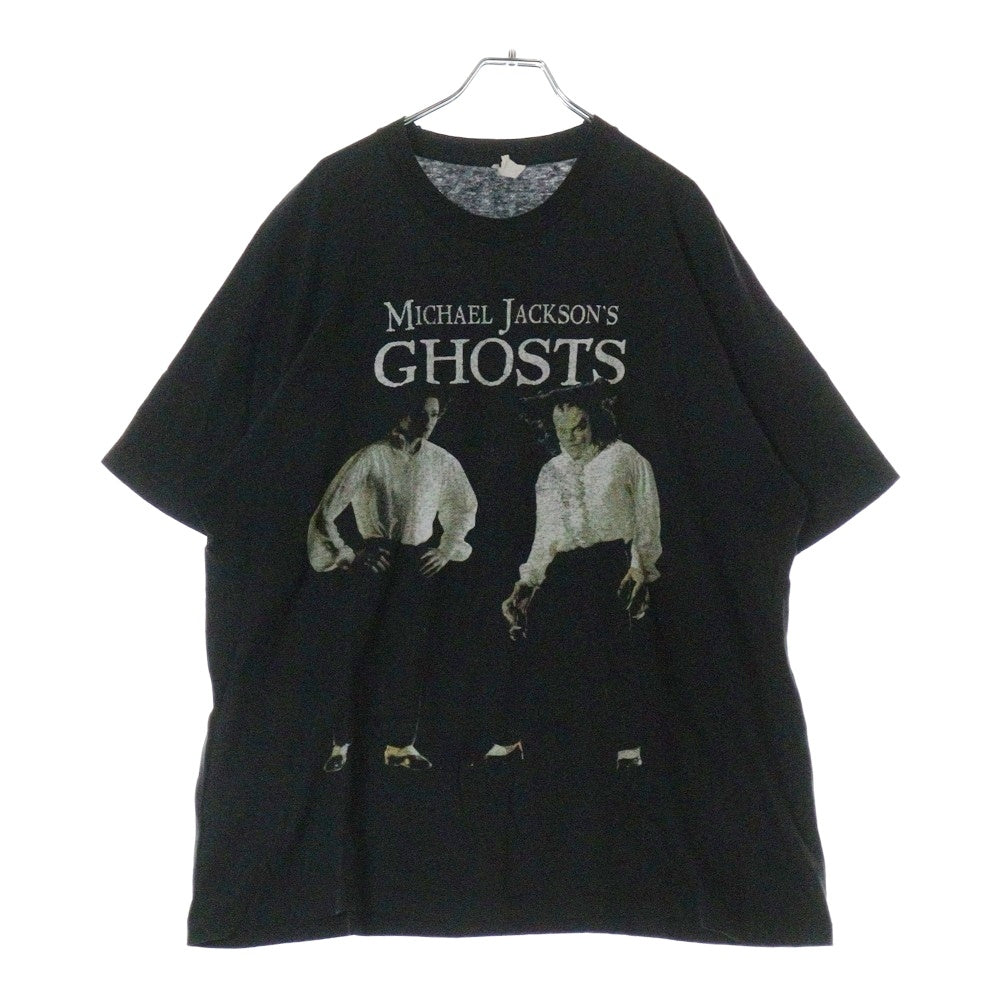 VINTAGE(ヴィンテージ) 90s MISHAEL JACKSON GHISTES マイケルジャクソン ゴースト 両面プリント Tシャツ 半袖カットソー ブラック