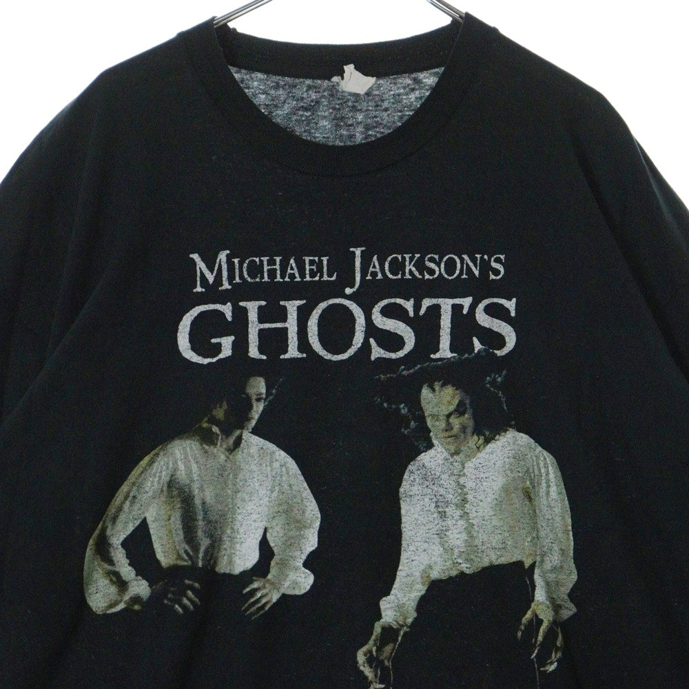 VINTAGE(ヴィンテージ) 90s MISHAEL JACKSON GHISTES マイケルジャクソン ゴースト 両面プリント Tシャツ 半袖カットソー ブラック