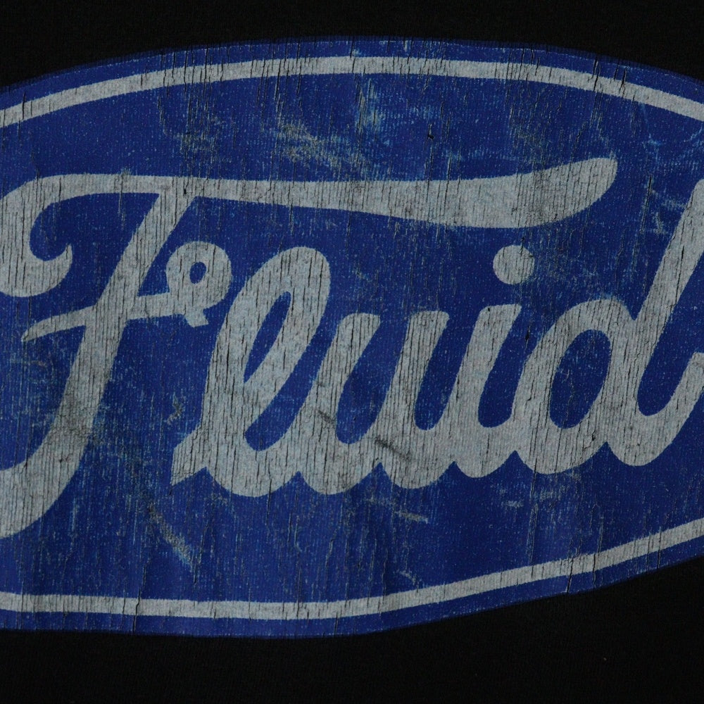 VINTAGE(ヴィンテージ) 90s FLUID L/S フリード フロント プリント Tシャツ 長袖カットソー ブラック