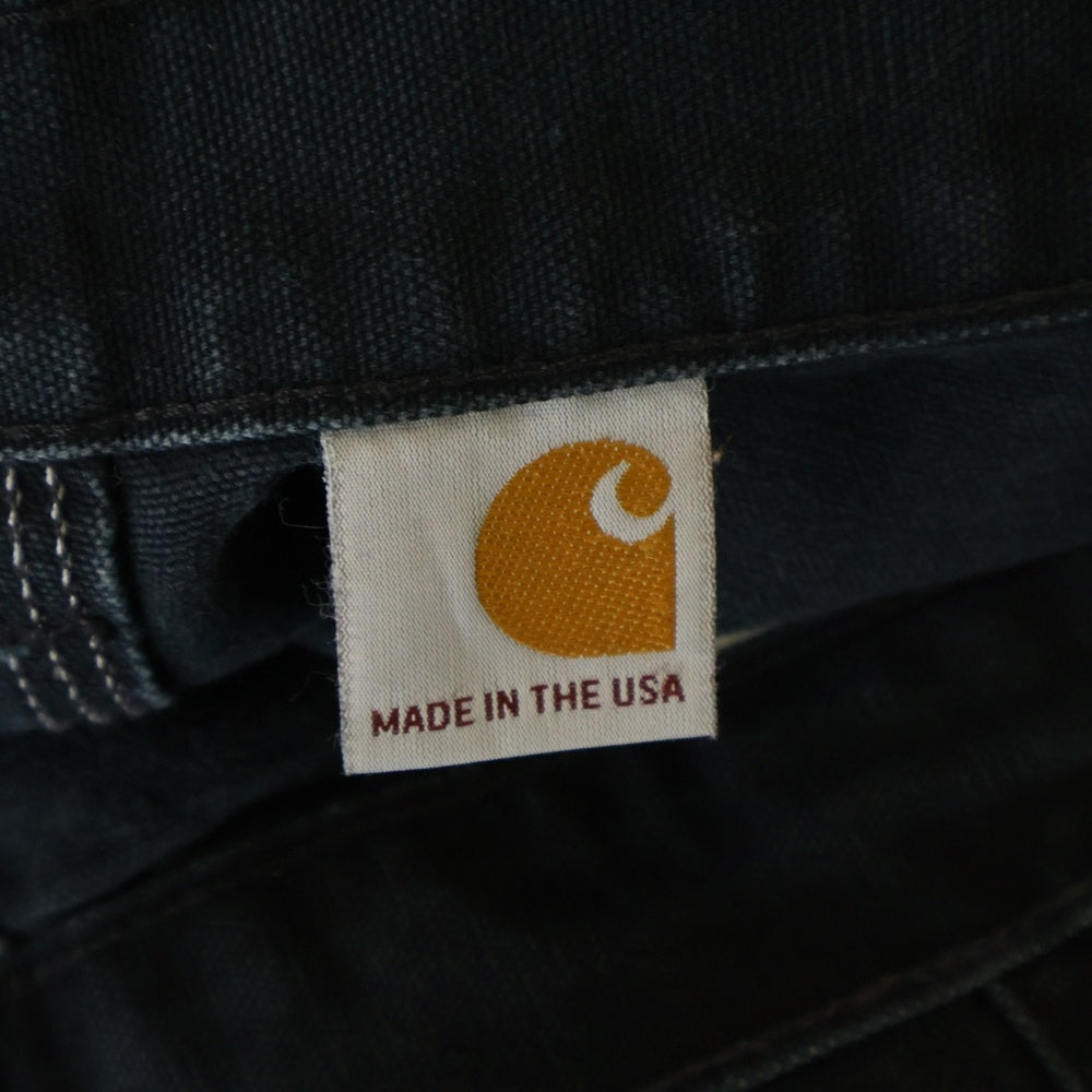 CARHARTT(カーハート) DOUBLE KNEE COTTON DUCK PAINTER PANTS ダブルニー カーペンターパンツ ペインター コットンダック ブラック MADE IN USA