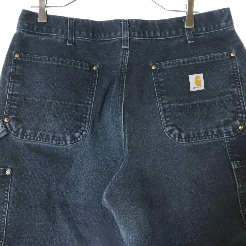 CARHARTT(カーハート) DOUBLE KNEE COTTON DUCK PAINTER PANTS ダブルニー カーペンターパンツ ペインター コットンダック ブラック MADE IN USA