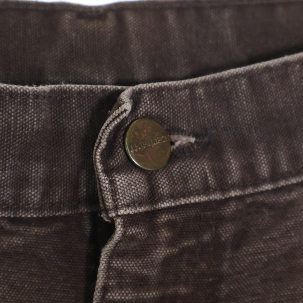 CARHARTT(カーハート) DOUBLE KNEE COTTON DUCK PAINTER PANTS ダブルニー カーペンターパンツ ペインター コットンダック ブラウン MADE IN MEXICO