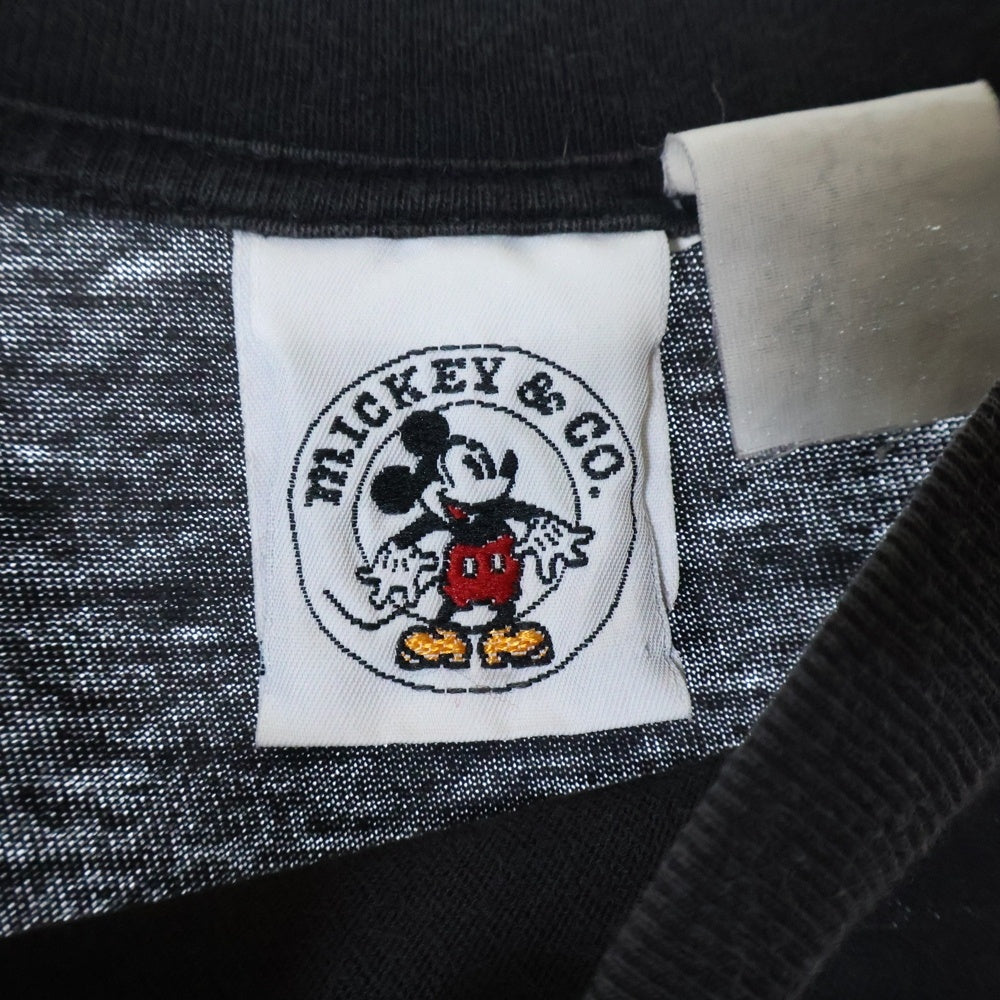 VINTAGE(ヴィンテージ) 90s DISNEY MINNIE MOUSE ディズニー ミニー フロントプリント Tシャツ 半袖カットソー ブラック