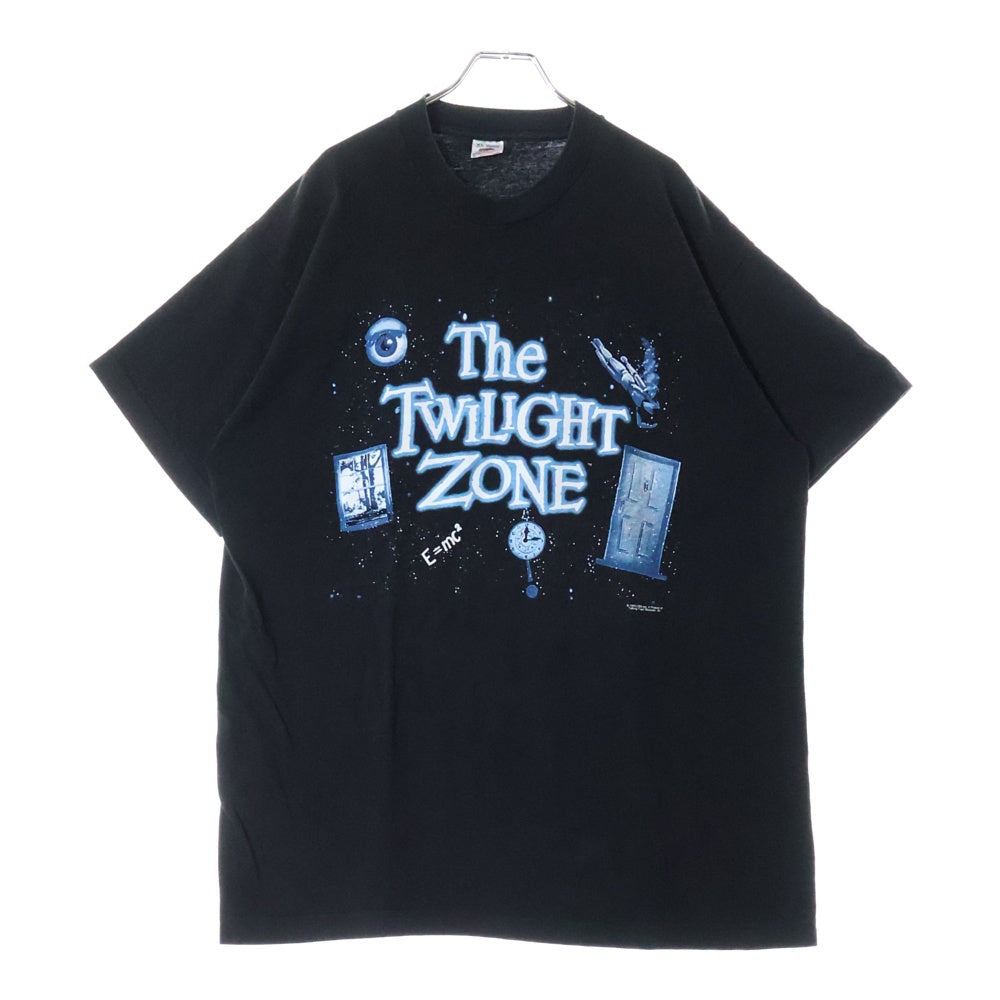 VINTAGE(ヴィンテージ) 90s THE TWILIGHT ZONE トワイライト・ゾーン フロントプリント Tシャツ 半袖カットソー ブラック