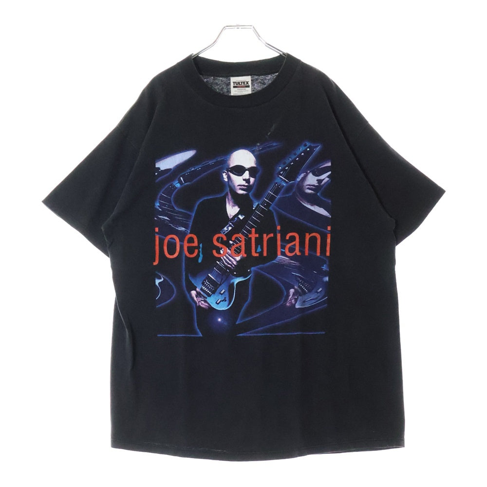 VINTAGE(ヴィンテージ) 90s JOE SATRIANI ジョー・サトリアーニ 両面プリント Tシャツ 半袖カットソー ブラック