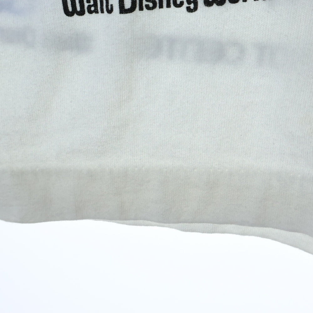 VINTAGE(ヴィンテージ) 90s WAIT DISNEY WORLD EPCOT DISNEY ディズニー オーバープリント Tシャツ 半袖カットソー ホワイト