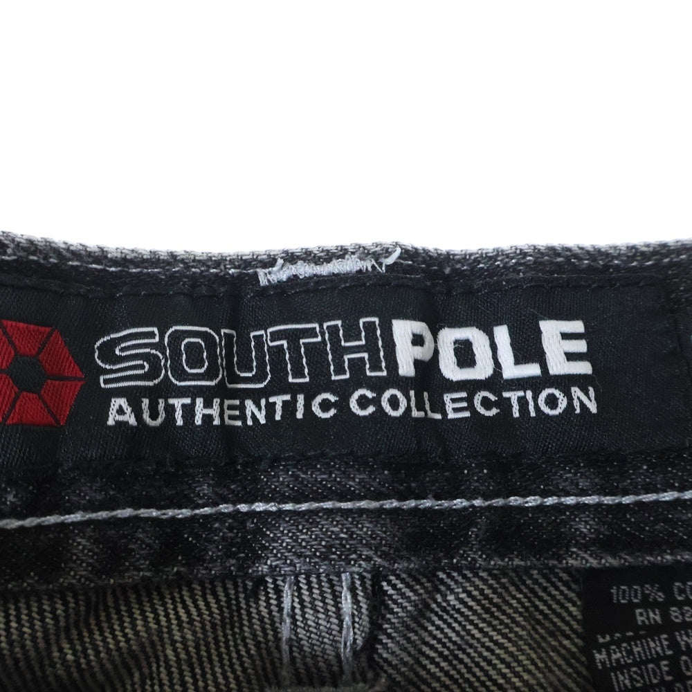 VINTAGE(ヴィンテージ) 90-00s SOUTH POLE BAGGY DENIM サウスポール バギーデニム バッグポケット刺繍 ジーンズ パンツ ブラック