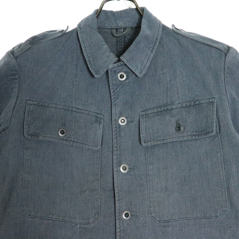VINTAGE(ヴィンテージ) 40-50s SWISS ARMY DENIM WORK JACKET MILITARY スイス軍 ミリタリー デニムジャケット 前期型 メタルボタン グレー