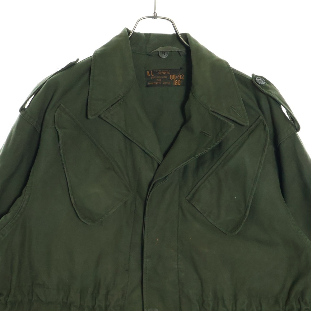 VINTAGE(ヴィンテージ) 80s DUTCH ARMY FATIGUE SHIRT JACKET MILITARY オランダ軍 ミリタリー ファティーグ シャツ ジャケット カーキ