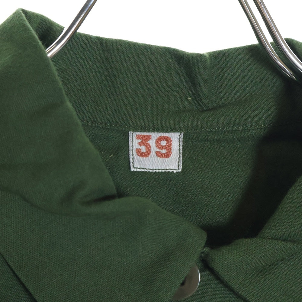 VINTAGE(ヴィンテージ) 70s SWEDISH ARMY M-55 PULLOVER LONG SHIRT MILITARY スウェーデン軍 プルオーバー ロングシャツ カーキ