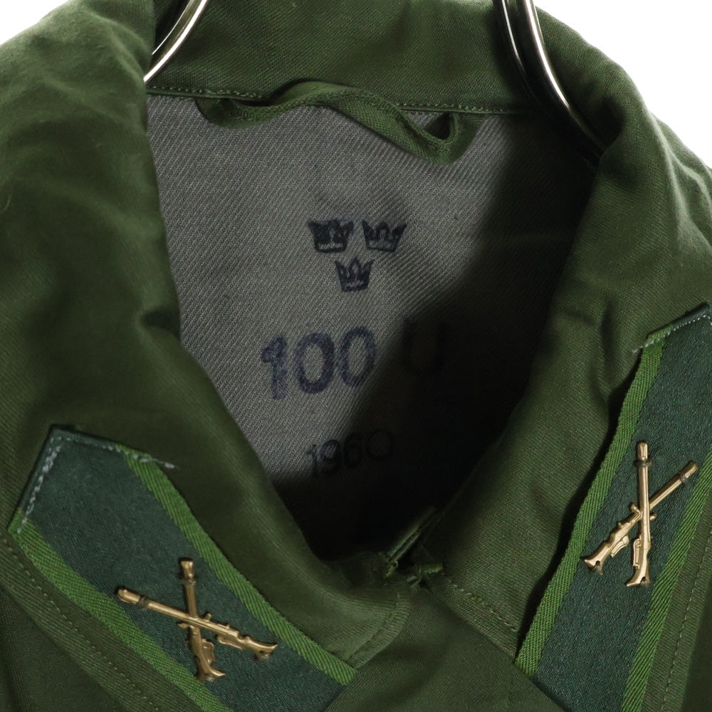 VINTAGE(ヴィンテージ) 60s SWEDISH ARMY M-59 FIELD JACKET MILITARY スウェーデン軍 フィールドジャケット メタルボタン 前期 三つ王冠 カーキ